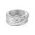 Wild Thick Raff and Shiny RaWire With Round White CZ 6mm Sterling Silver Ring by Gexist®